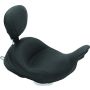 Mustang Motorcycle 79910 Mustang 08-21 Harley Electra Glide Std,Rd Glide,Rd King,Str Glide Lowdow Touring Solo Seat - Black