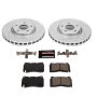 PowerStop K7290 Z23 Daily Driver Carbon-Fiber Ceramic Brake Pad and Drilled & Slotted Rotor Kit
