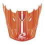 EVS H16T5P-VSOW T5 Pinner Visor - Orange/White