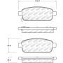 Stoptech 305.14680 Street Select Brake Pads - Rear
