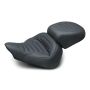 Mustang Motorcycle 76578 Mustang 13-17 Harley Softail Breakout Standard Touring Solo Seat Trapezoid - Black