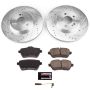 PowerStop K9151 Z23 Daily Driver Carbon-Fiber Ceramic Brake Pad and Drilled & Slotted Rotor Kit