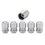 McGard Wheel Lock Nut Set - 5pk. (Cone Seat) M12X1.25 / 13/16 Hex / 1.28in. Length - Chrome