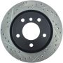 Stoptech 127.34049R Power Slot 00 BMW 323 / 01-07 325 / 99-00 328 Series Rear Right Drilled & Slotted Rotor