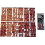 Hardline REBLK500 Snowmobile Lettering Registration Kit 2 in. - 500 Red/Black