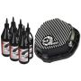 aFe Power 46-70012-WL Pro Series Rear Differential Cover Kit Black w/ Machined Fins & Gear Oil
