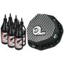 aFe Power 46-70092-WL Pro Series Rear Differential Cover Kit Black w/ Machined Fins & Gear Oil