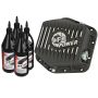 aFe Power 46-70302-WL Pro Series Differential Cover Black w/ Machined Fins & Gear Oil