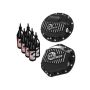 aFe Power 46-70402-PL Pro Series Front & Rear Differential Covers Black w/ Machined Fins & Gear Oil
