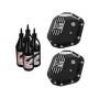 aFe Power 46-7111BB Pro Series Front and Rear Differential Covers Black w/ Machined Fins