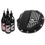 aFe Power 46-71121B Pro Series Differential Cover Black w/ Machined Fins & Gear Oil