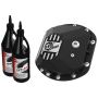aFe Power 46-71131B Pro Series Front Differential Cover Black w/ Machined Fins & Gear Oil