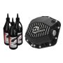 aFe Power 46-71171B Pro Series Differential Cover Black w/ Machined Fins & Gear Oil