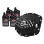 aFe Power 46-71281B Pro Series Rear Differential Cover Black w/ Machined Fins & Gear Oil