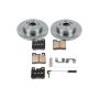 PowerStop KOE6340 OE Stock Replacement Low-Dust Ceramic Brake Pad and Rotor Kit
