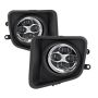 SPYDER 9031540 Daytime DRL LED Running Fog Lights w/Switch - Clear