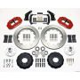 Wilwood 140-10284-R Narrow Superlite 6R Front Hub Kit 14.00in Red Large GM 57-70 Drop Spindle