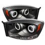 SPYDER 5030061 Projector Headlights - CCFL Halo - Black