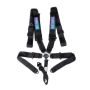 NRG SBH-B6PCBK 5PT 3in. Seat Belt Harness / Cam Lock - Black