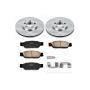 PowerStop KOE1351 OE Stock Replacement Low-Dust Ceramic Brake Pad and Rotor Kit