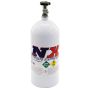 Nitrous Express ML11100 10 LB BOTTLE W/ Mainline Valve (6.89 DIA. X 20.19 TALL)