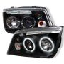 SPYDER 5012210 Projector Headlights - CCFL Halo - Black