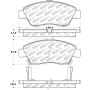 Stoptech 305.06210 Street Select Brake Pads - Rear