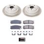 PowerStop SC448 Semi-Coated Rotor and Low-Dust Ceramic Brake Pad Kit