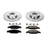 PowerStop K1301 Z23 Daily Driver Carbon-Fiber Ceramic Brake Pad and Drilled & Slotted Rotor Kit