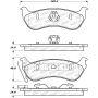 Stoptech 308.09640 Street Brake Pads