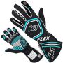 K1 RACEGEAR K1R23-FLX-NFB-S Glove Flex Small Black / Flo Blue SFI / FIA