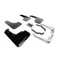 Rally Armor MF46-LTUR-BLK/WH Black Mud Flap/White Logo