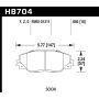 Hawk Performance HB704Z.692 Performance Ceramic Disc Brake Pad