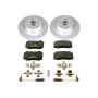 PowerStop ESK2932 Genuine Geomet Coated Rotors, ECE-R90 Brake Pads + Hardware Kit