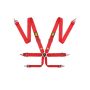 OMP First 3 Safety Harness Red