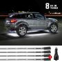 XKGLOW XK041002-W XK Glow Tube Single Color Underglow LED Accent Light Car/Truck Kit White - 8x24In