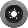 Stoptech 128.40092R Sport Cross Drilled Brake Rotor - Front Left