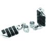 Kuryakyn 7992 Dually ISO  Pegs With 1-1/4inch Clamp Chrome (Pair)