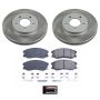 PowerStop SC2090 Semi-Coated Rotor and Low-Dust Ceramic Brake Pad Kit