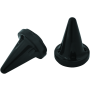 Kuryakyn 6359 Stiletto End Caps Grips Black