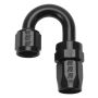 Russell Performance -12 AN Black 180 Degree Full Flow Swivel Hose End