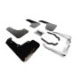 Rally Armor MF46-LTUR-BLK/OR Black Mud Flap/Orange Logo