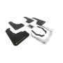 Rally Armor MF46-LTUR-BLK/PYP Black Mud Flap/Yellow Pearl Logo