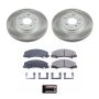 PowerStop SC1437 Semi-Coated Rotor and Low-Dust Ceramic Brake Pad Kit