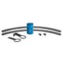 Volant VC0017 Universal 5/8in Connection 3oz Aluminum Oil Catch Can w/Mounting Bracket - Blue