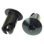 Moroso 71356 Quick Fastener - Oval Head - 7/16in x .500in - Aluminum - Black - 10 Pack