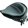 Mustang Motorcycle 76179 Mustang 00-15 Harley Softail Standard Rear Tire Wide Touring Solo Seat w/Studs - Black