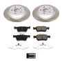 PowerStop SC8533 Semi-Coated Rotor and Low-Dust Ceramic Brake Pad Kit
