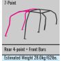 Cusco 666 270 L20 Chrmly Roll Cage Intergra DC5 R 6pt FR Through Dash 4/5 Psgr *NON-Sunroof* (S/O / No Cancel)