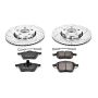 PowerStop K3103 Z23 Daily Driver Carbon-Fiber Ceramic Brake Pad and Drilled & Slotted Rotor Kit